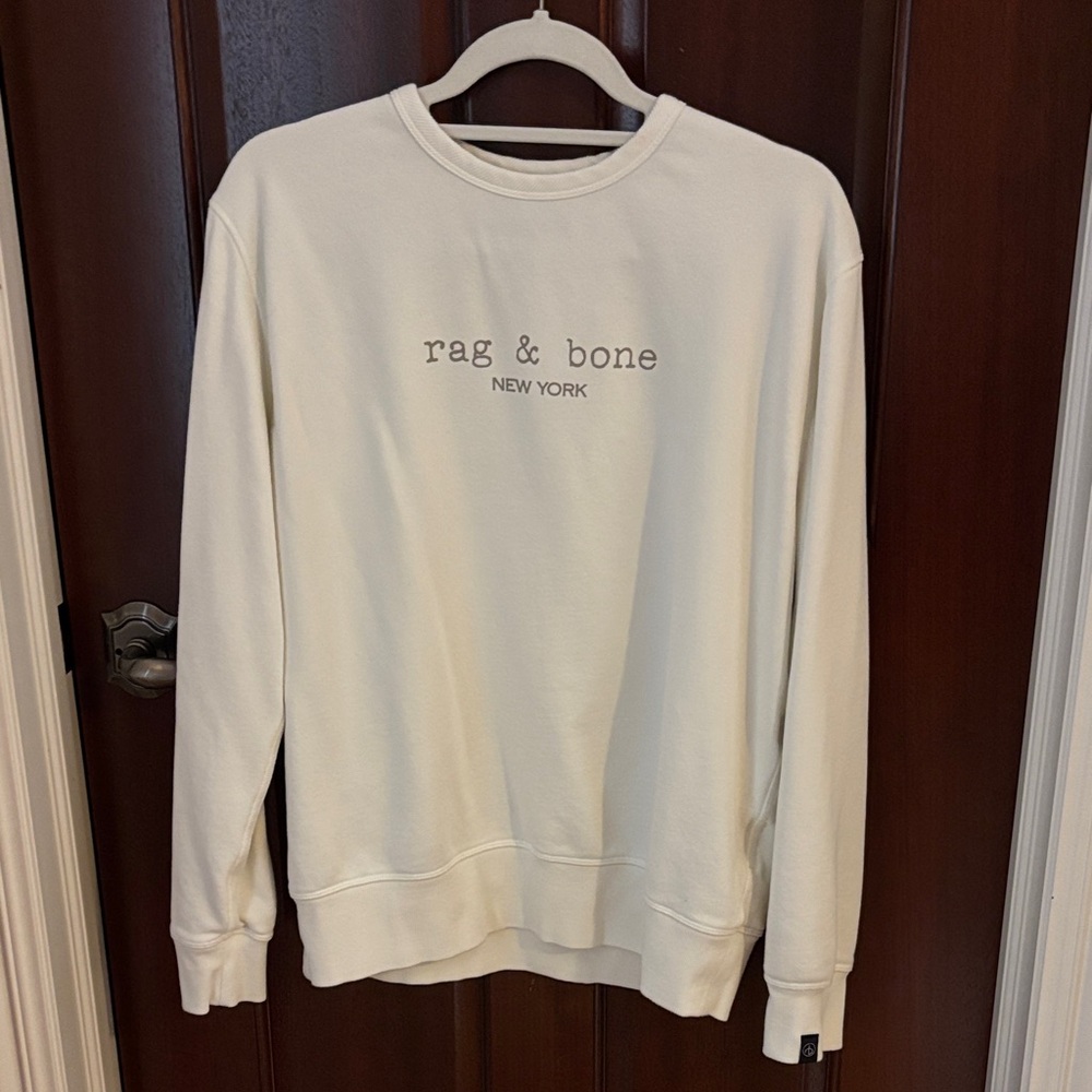 Rag & Bone Women’s Off-White Crewneck Sweater